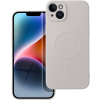 Silikónové puzdro na Apple iPhone 14 Silicone Mag Cover sivé