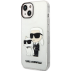 Plastové puzdro Karl Lagerfeld na Apple iPhone 14 Pro Max KLHCP14XHNKCTGT Translucent Karl and Choupette NFT transparentné