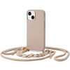 Silikónové puzdro na Apple iPhone 12 Pro Tech-Protect Icon Chain béžové