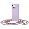 Silikónové puzdro na Apple iPhone 12 Pro Tech-Protect Icon Chain fialové