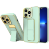 Plastové puzdro na Apple iPhone 13 Kickstand zelené