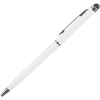 Stylus + Pero na písanie, biele (telefóny, tablety, dotykové obrazovky)
