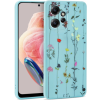 Silikónové puzdro na Xiami Redmi Note 12 LTE Tech-Protect Mood Garden modré