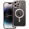 Silikónové puzdro na Apple iPhone 14 Plus Electro Mag ružovo-zlaté Silikónové puzdro na Apple iPhone 14 Plus Electro Mag ružovo-zlaté