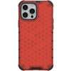 Odolné puzdro na Apple iPhone 13 Pro Max Honeycomb Armor červené