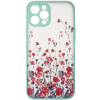 Silikónové puzdro na Apple iPhone 13 Pro Max Design Floral modré