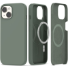 Silikónové puzdro na Apple iPhone 15 Tech-Protect Silicone MagSafe Olive