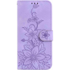 Diárové puzdro na Honor 90 5G MEZZO kvety fialové