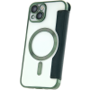 Diárové puzdro na Apple iPhone 13 Pro Max Smart Chrome Mag zelené