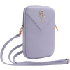Univerzálne puzdro Guess na smartfón GUWBZPGSTEGU PU Grained 4G Metal Logo Walltet Phone Bag Zipper fialové