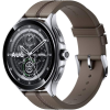 Xiaomi Watch 2 Pro 4G LTE Silver Case with Brown Leather Strap