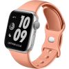 SWISSTEN silikónový remienok na Apple Watch 42/44/45/49mm oranžovo-ružový