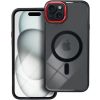 Obal COLOR EDGE MAG COVER MagSafe Apple iPhone 16 black red