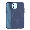 Obal Silicone Thin Mag Apple iPhone 12/12 Pro tmavomodrý