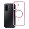 Obal FRAME CLEAR HYBRID MAG COVER MagSafe Samsung Galaxy A17 4G A175/A17 5G A176 ružový
