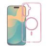 Obal FRAME CLEAR HYBRID MAG COVER MagSafe Samsung Galaxy A37 5G A376 ružový