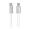 Forcell F-Energy Cafule Flat CCFN23, USB-C/USB-C, QC4.0 PD 5A 240W, 1.2m, biely