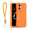 Obal Safepop Strap Apple iPhone 16 oranžový Obal Safepop Strap Apple iPhone 16 oranžový