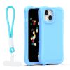 Obal Safepop Strap Apple iPhone 15 modrý Obal Safepop Strap Apple iPhone 15 modrý