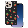 Obal Strawberry Apple iPhone 16 Pro čierny