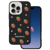 Obal Strawberry Apple iPhone 16 Pro Max čierny