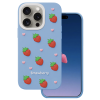 Obal Strawberry Apple iPhone 14 Pro/15 Pro modrý
