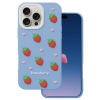 Obal Strawberry Apple iPhone 16 Pro Max modrý