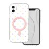 Obal Bubble Dots Mag Apple iPhone 12/12 Pro biely