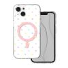 Obal Bubble Dots Mag Apple iPhone 13/14 biely
