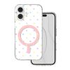 Obal Bubble Dots Mag Apple iPhone 16 biely Obal Bubble Dots Mag Apple iPhone 16 biely