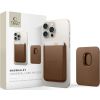 Tech-Protect MagWallet MagSafe Universal Magnetic Card Holder Brown, magnetická peňaženka