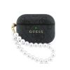 Obal Guess PU 4G Classic Logo Pearl Strap Apple AirPods Pro 3 GUAP3P4E4PSK čierny