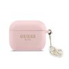 Obal Guess 4G Charm Silicone Apple AirPods Pro 3 GUAP3LECG4P ružový