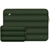 Tech-Protect Puffy Laptop 13-14" case + accessory bag, zelený, obal na notebook