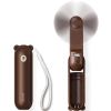Jisulife Life8 Plus, ručný prenosný ventilátor + powerbanka 4500mAh + svietidlo, hnedý