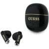 Guess Gold Line Glossy Classic Logo TWS bezdrôtové slúchadlá GUTWSG3HGECK čierne