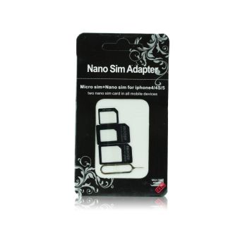 Adaptér pre Nano SIM/Micro, Micro Sim a Nano/Sim (NOOSY 3 v 1)