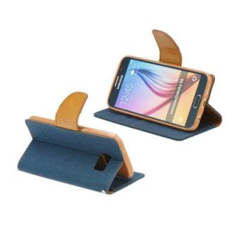 Diarové puzdro Canvas Book pre Huawei P8 Lite tmavomodré