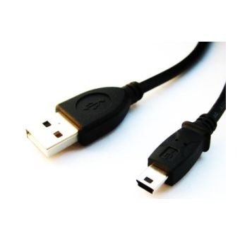 USB kábel A-MINI 5PM 2.0 2m HQ 1,8m čierny