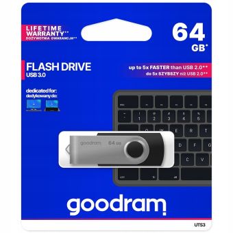 GOODRAM Pendrive TWISTER 64GB USB3.0 čierny