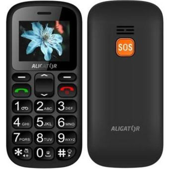 Aligator A321 Senior, Dual SIM, Grey - SK distribúcia + stolná nabíjačka