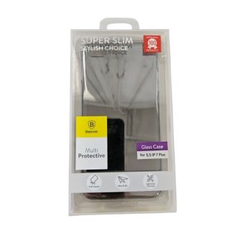 Obal Baseus Glass Case Apple iPhone 7 Plus/8 Plus black