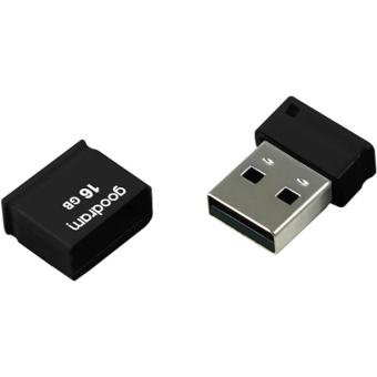 GOODRAM Piccolo UPI2, 16 GB, USB 2.0, čierny
