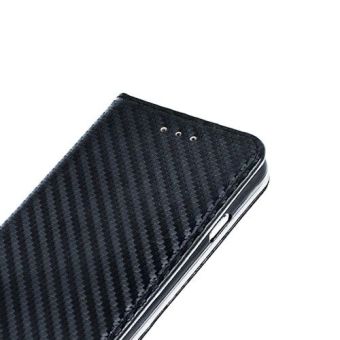 Diarové puzdro Smart Carbon pre Nokia 6 čierne 