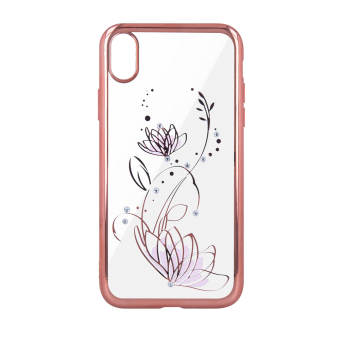 Silikónové puzdro Lotus pre Apple iPhone 7/ 8 ružovo- zlaté