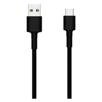 Kábel Xiaomi Mi Type-C Braided, USB-A na USB-C, 1m, čierny (Blister)