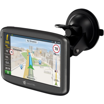 Navigácia Navitel GPS E505 čierna + magnetický držiak pre osobné automobily