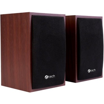 Reproduktory C-TECH SPK-09, 2.0, USB, drevené