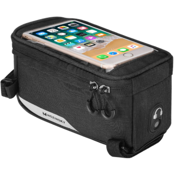 Držiak na bicykel s puzdrom 6,5" 1L Wozinsky WBB6BK čierny