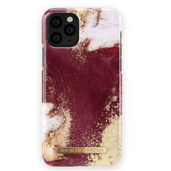 Plastové puzdro iDeal of Sweden na Apple iPhone 11 Pro Golden Burgundy Marble